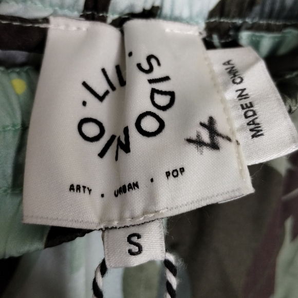 Lili Sidonio Wide Leg Flowy Pant Jungle Print Women's Size Small - Picture 6 of 6